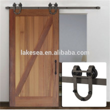 TSQ03 Matériel de porte de grange classique plié pour des portes coulissantes de grange, matériel de porte coulissante de coffret
